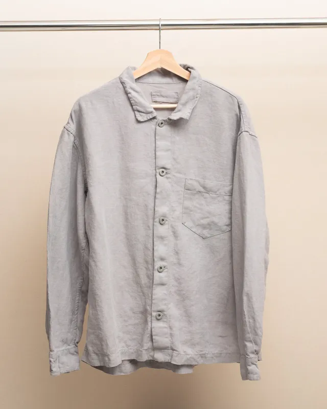 TRAVAIL SHIRT SHIRT - STUDIO DYED BELGIAN LINEN (SR034) made by James Coward