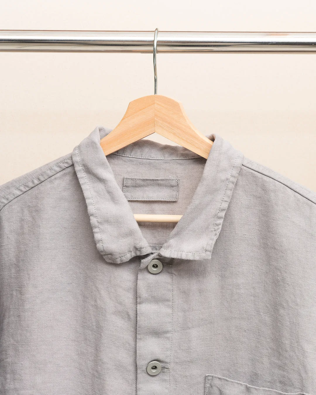 TRAVAIL SHIRT SHIRT - STUDIO DYED BELGIAN LINEN (SR033) sold by James Coward product image thumbnail 2