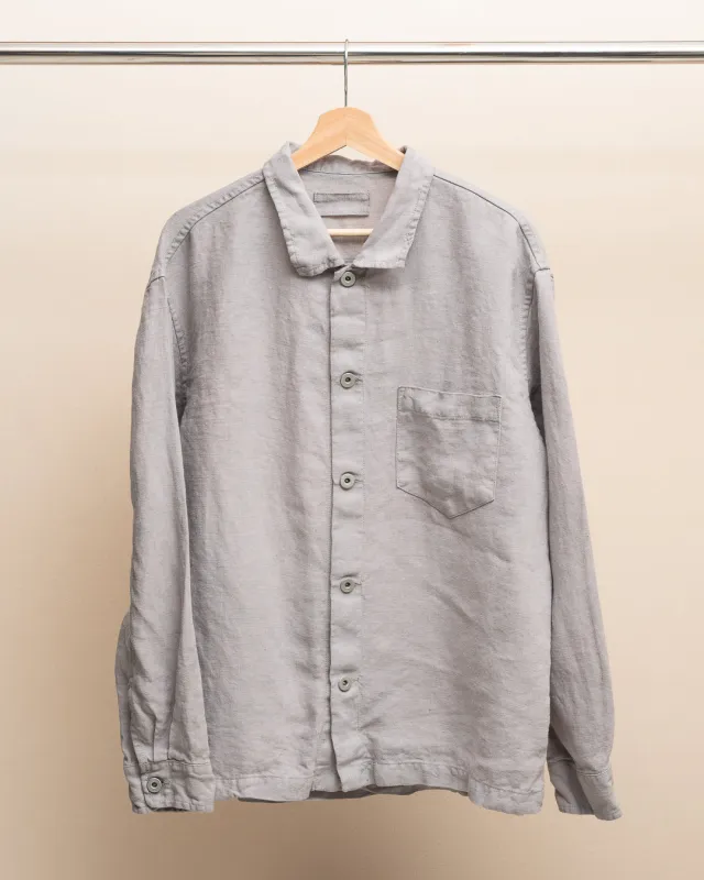 TRAVAIL SHIRT SHIRT - STUDIO DYED BELGIAN LINEN (SR033) made by James Coward