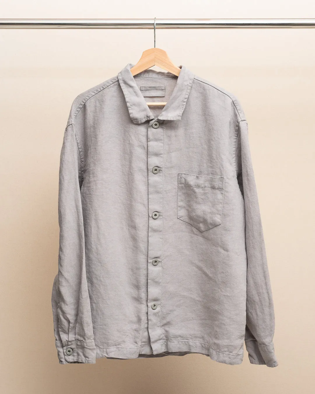 TRAVAIL SHIRT SHIRT - STUDIO DYED BELGIAN LINEN (SR033) sold by James Coward