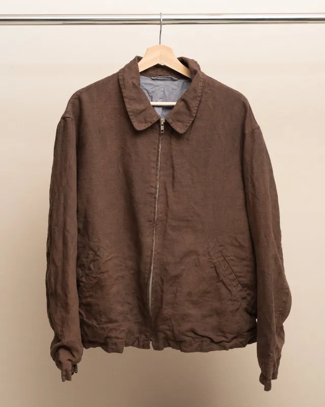 SITE JACKET - STUDIO DYED WELTERWEIGHT LINEN (SR028) made by James Coward