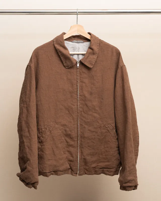 SITE JACKET - STUDIO DYED WELTERWEIGHT LINEN (SR025) made by James Coward