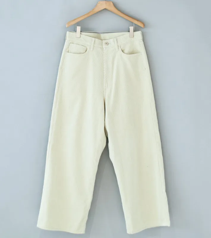 Yoko Sakamoto '5 Pocket Baggy Pants' (Ecru) made by Yoko Sakamoto