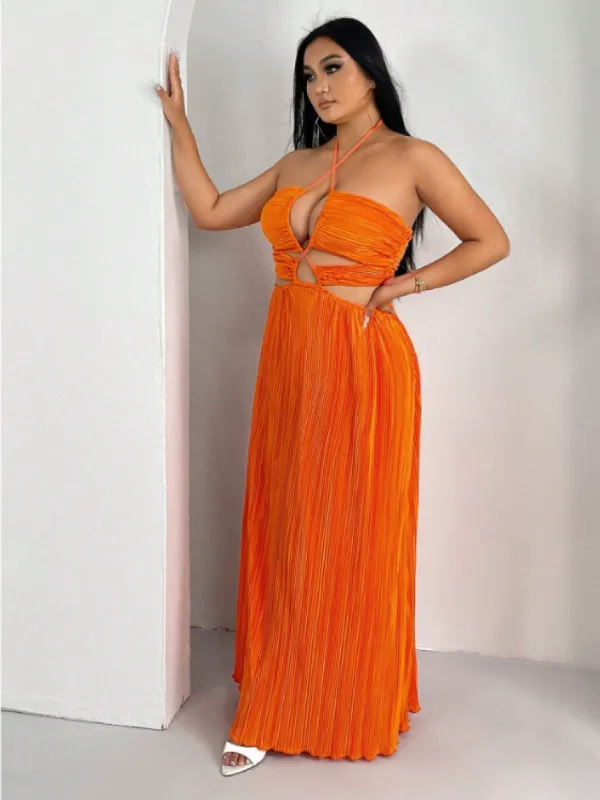 SELMA MAXI DRESS - ORANGE sold by hitheredarling
