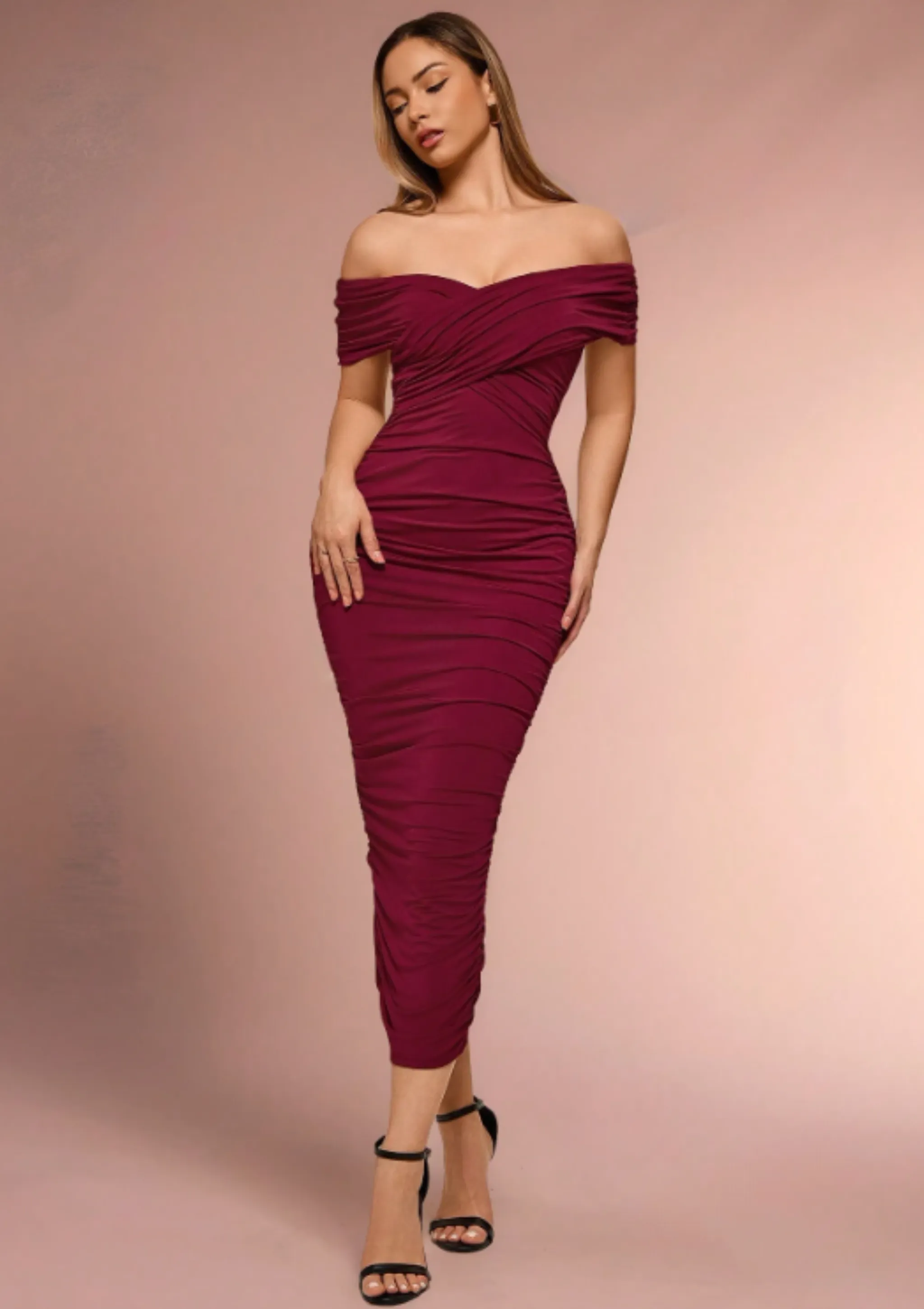 LUCIA OFF SHOULDER DRESS sold by hitheredarling