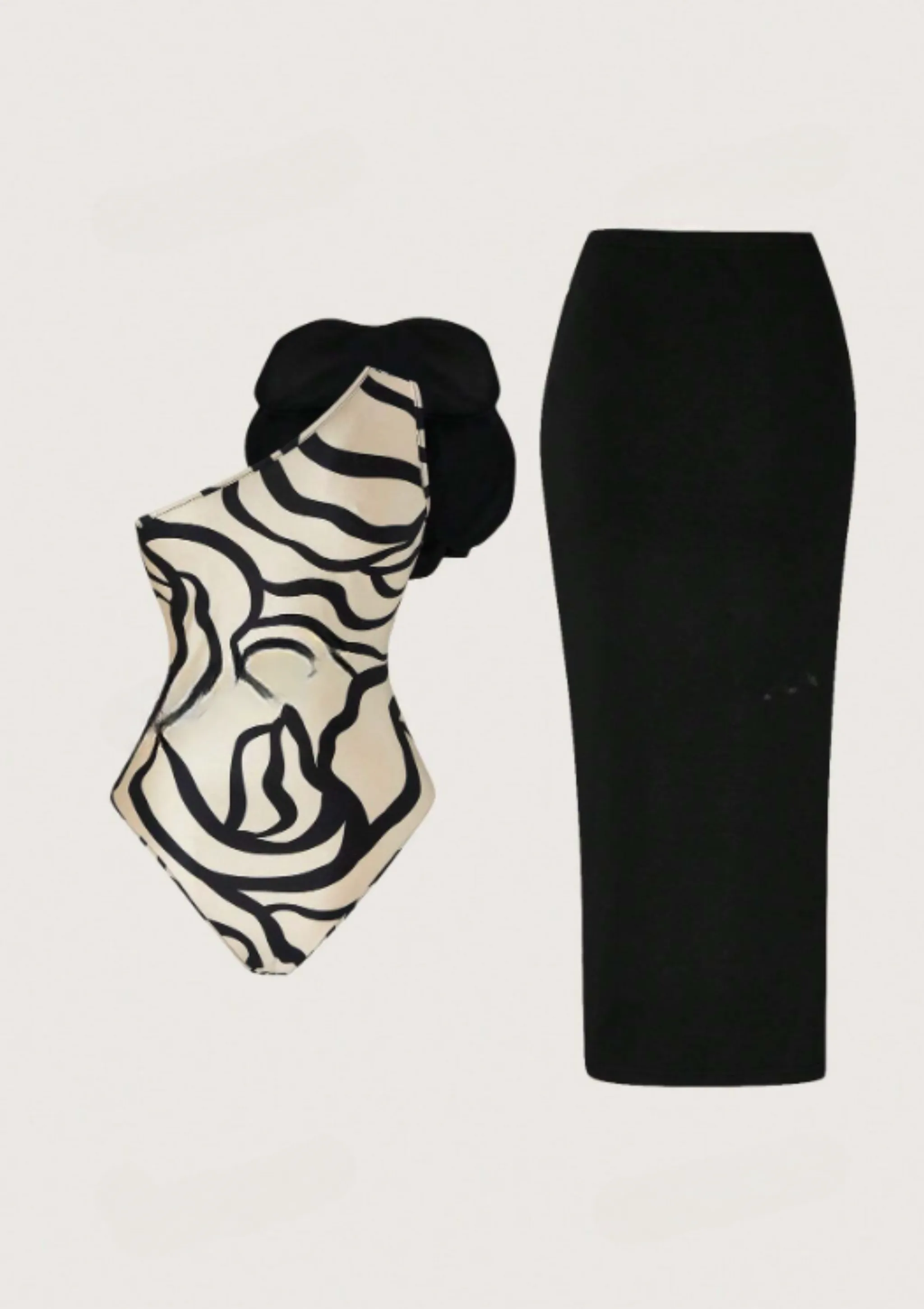 ELMA EXAGGERATED FLORAL SKIRT SET sold by hitheredarling product image thumbnail 2