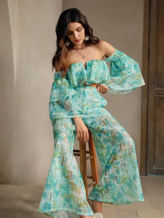 SARELLE TOP & HIGH WAIST PANT sold by hitheredarling product image thumbnail 5