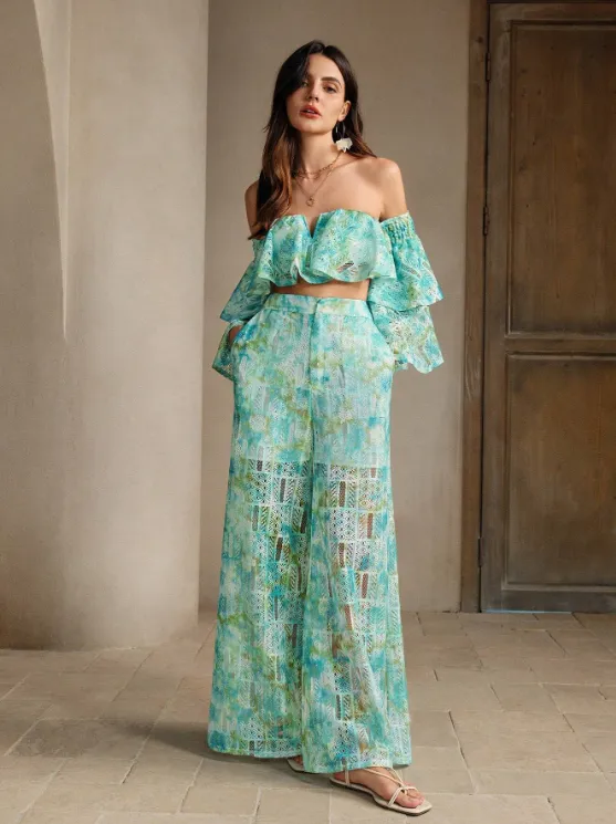 SARELLE TOP & HIGH WAIST PANT sold by hitheredarling product image thumbnail 4