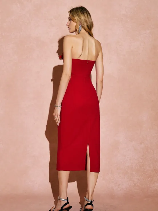 YELENA STRAPLESS MIDI DRESS sold by hitheredarling product image thumbnail 2