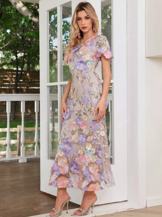 ANTONIA FLORAL EMBROIDERY MIDI DRESS sold by hitheredarling product image thumbnail 5