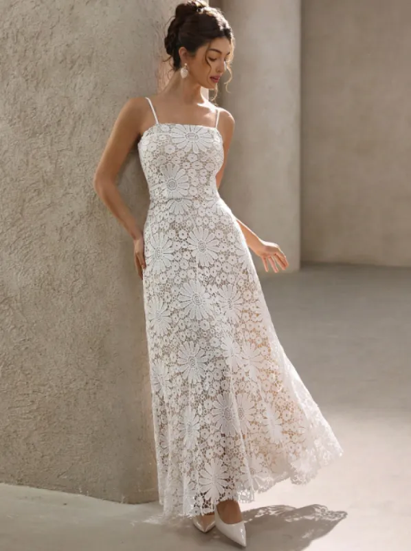 MAYRA LACE EMBROIDERY MAXI DRESS 🌹 sold by hitheredarling