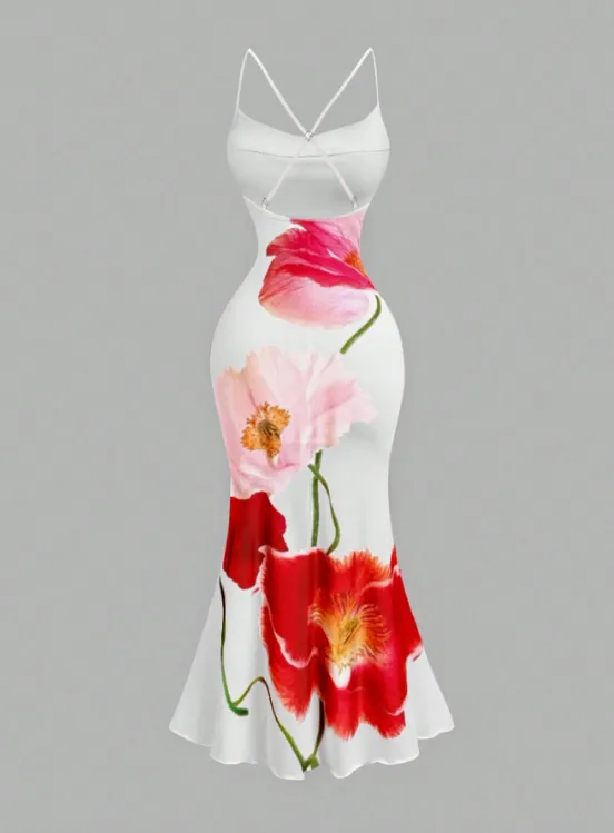 ALBA FLORAL MIDI DRESS 🌹 sold by hitheredarling product image thumbnail 2