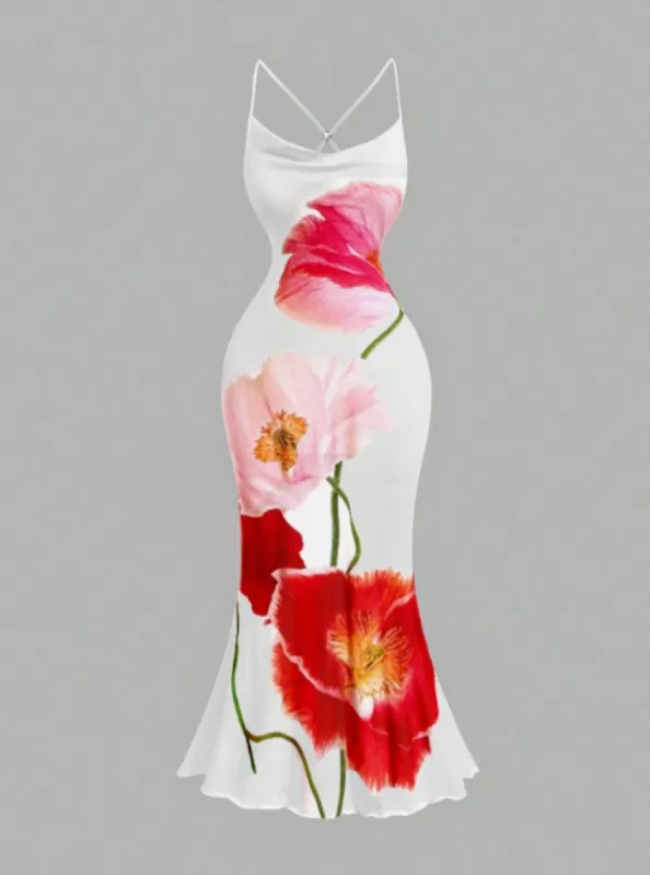 ALBA FLORAL MIDI DRESS 🌹 sold by hitheredarling