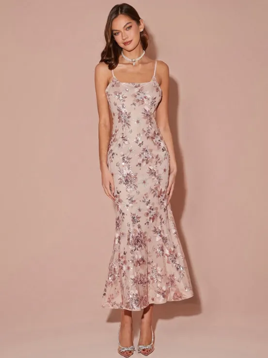 GUILIA FLORAL SEQUIN DRESS 🌹 sold by hitheredarling product image thumbnail 5