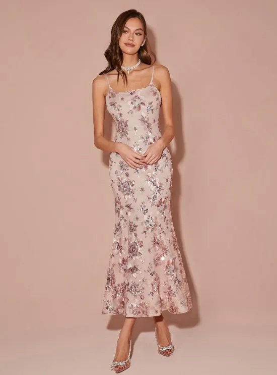 GUILIA FLORAL SEQUIN DRESS 🌹 sold by hitheredarling product image thumbnail 4