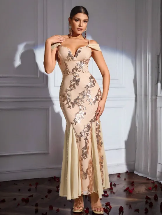 BLOOM SEQUIN MIDI DRESS sold by hitheredarling