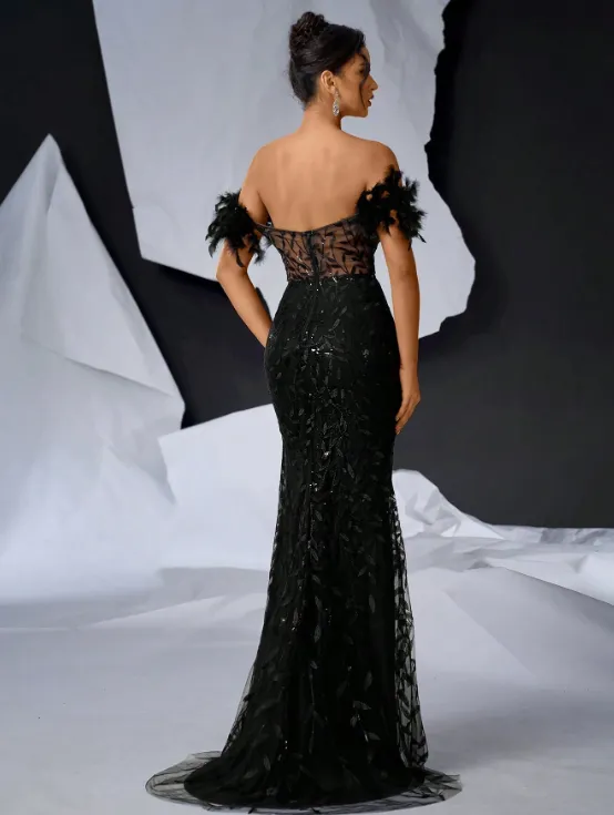 BLACK LUXE DHALIA GOWN sold by hitheredarling product image thumbnail 2