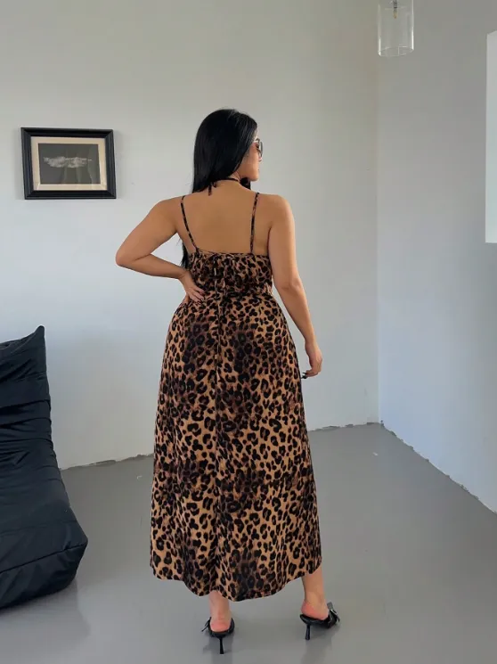 MORGANE LEOPARD MAXI DRESS sold by hitheredarling product image thumbnail 2