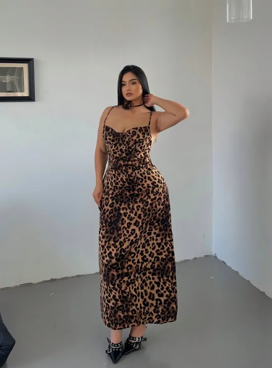 MORGANE LEOPARD MAXI DRESS sold by hitheredarling product image thumbnail 5