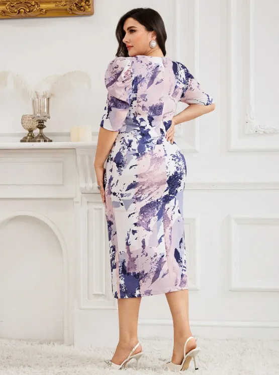 SIDNEY PUFF SLEEVE MIDI DRESS sold by hitheredarling product image thumbnail 2