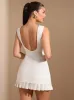 FLAVIA MINI DRESS - WHITE sold by hitheredarling