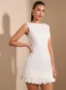 FLAVIA MINI DRESS - WHITE sold by hitheredarling