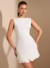 FLAVIA MINI DRESS - WHITE sold by hitheredarling