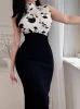 LIA MONOCHROME FLORAL MIDI DRESS sold by hitheredarling