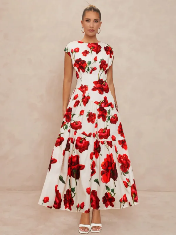 FIONNA FLORAL MAXI DRESS sold by hitheredarling