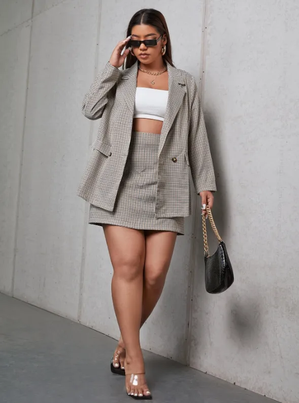 CIARO DOUBLE BUTTON BLAZER & SKIRT sold by hitheredarling product image thumbnail 5