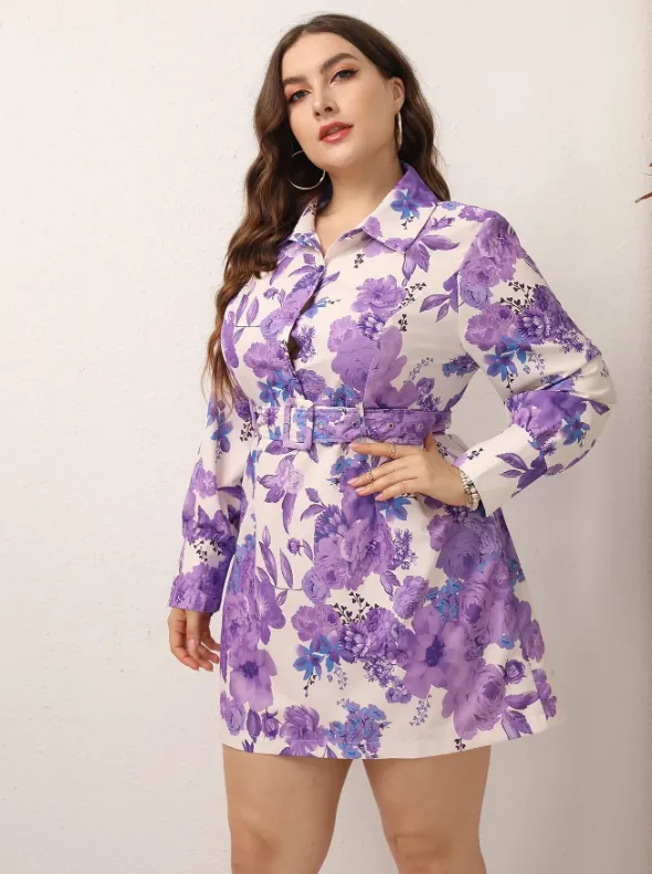CORALIE FLORAL BELTED DRESS sold by hitheredarling product image thumbnail 4