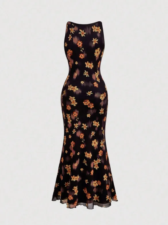 ZOE FLORAL MIDI DRESS sold by hitheredarling product image thumbnail 2