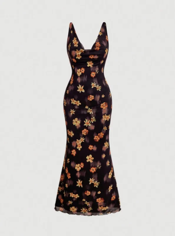 ZOE FLORAL MIDI DRESS sold by hitheredarling