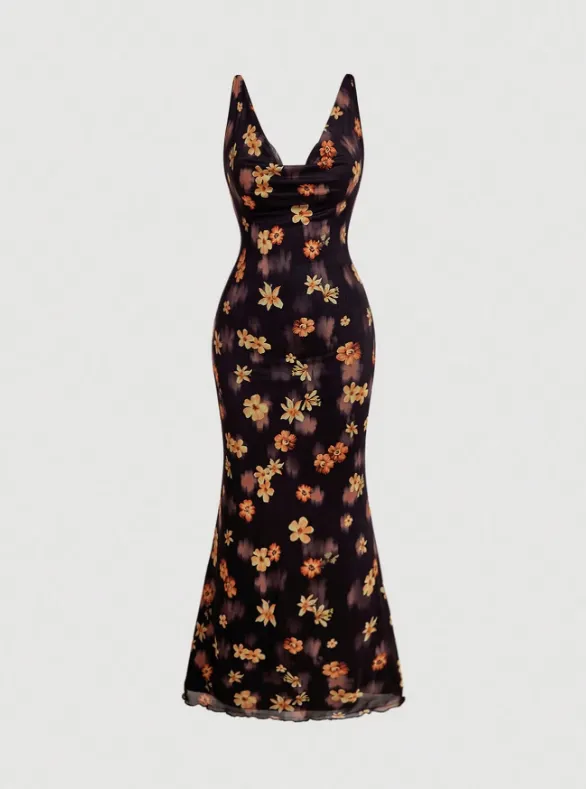 ZOE FLORAL MIDI DRESS sold by hitheredarling