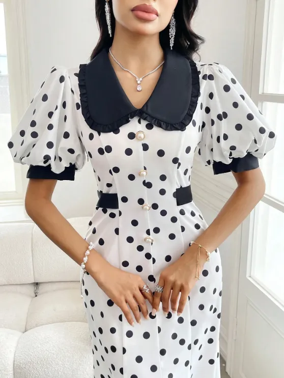 SUSIE PUFF SLEEVE DRESS sold by hitheredarling