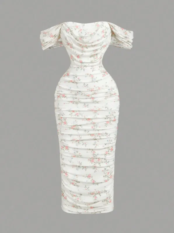 GIGI ROMANTIC FLORAL BUTTERFLY SLEEVE DRESS sold by hitheredarling