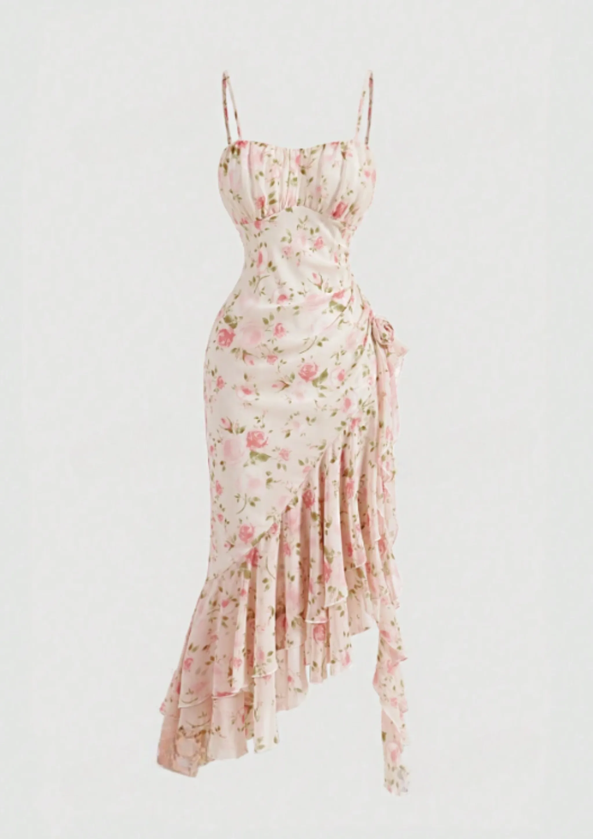 EMILLIA FLORAL MIDI DRESS sold by hitheredarling