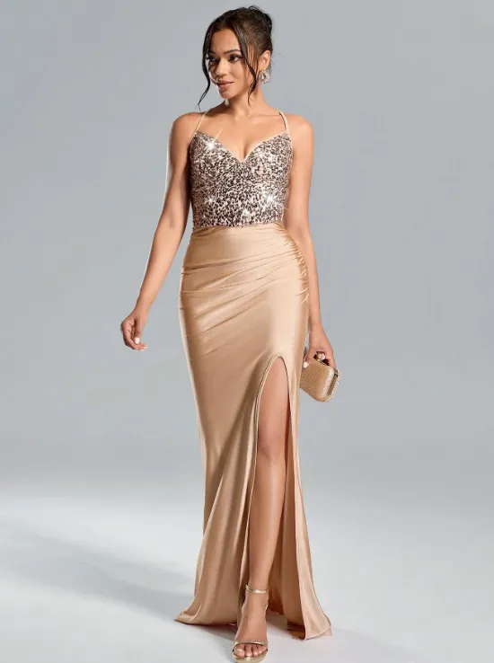 MAEVA SEQUIN BACKLESS MAXI DRESS sold by hitheredarling product image thumbnail 3
