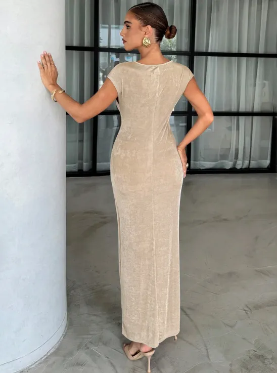 ISABEAU MAXI DRESS-APRICOT sold by hitheredarling product image thumbnail 2