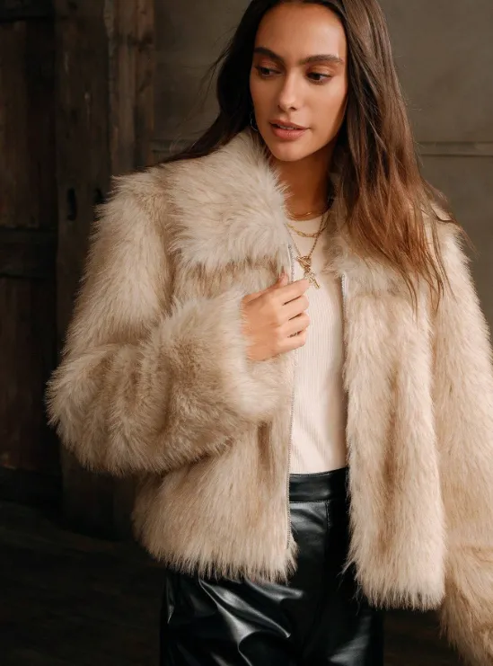 KIERA FAUX FUR LUXE JACKET sold by hitheredarling product image thumbnail 5