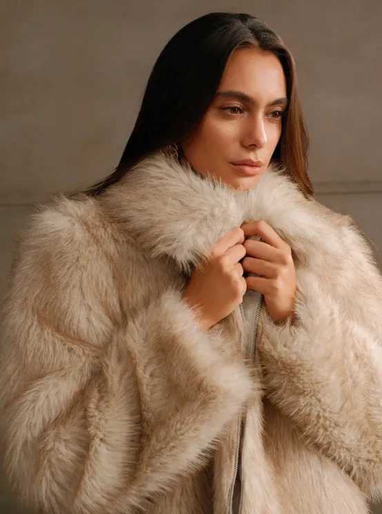 KIERA FAUX FUR LUXE JACKET sold by hitheredarling product image thumbnail 3