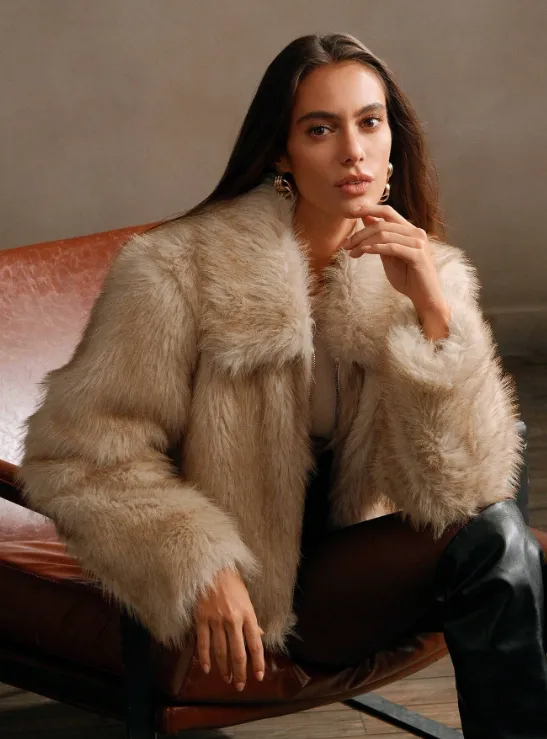 KIERA FAUX FUR LUXE JACKET sold by hitheredarling