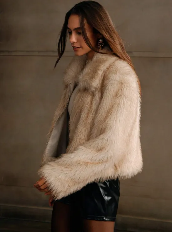 KIERA FAUX FUR LUXE JACKET sold by hitheredarling product image thumbnail 4