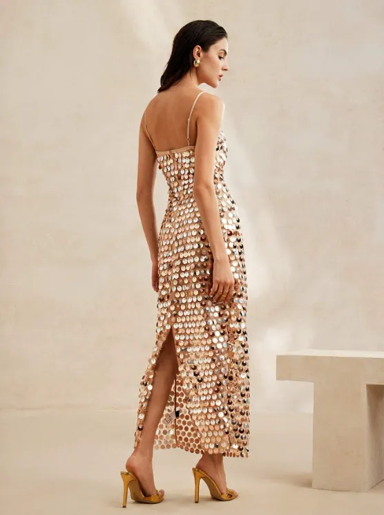 EMMA SEQUIN MAXI DRESS - GOLD sold by hitheredarling product image thumbnail 2