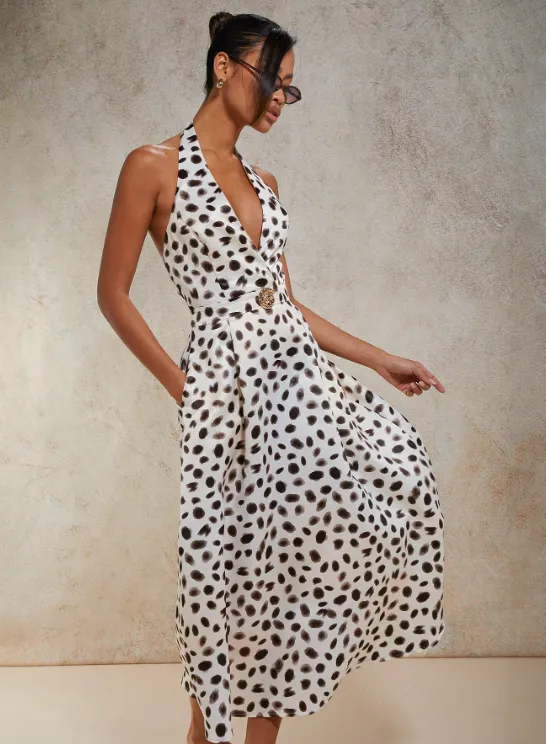 LINA BACKLESS HALTER NECK DRESS sold by hitheredarling product image thumbnail 4