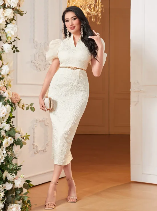 AVARA JACQUARD MIDI DRESS sold by hitheredarling product image thumbnail 5