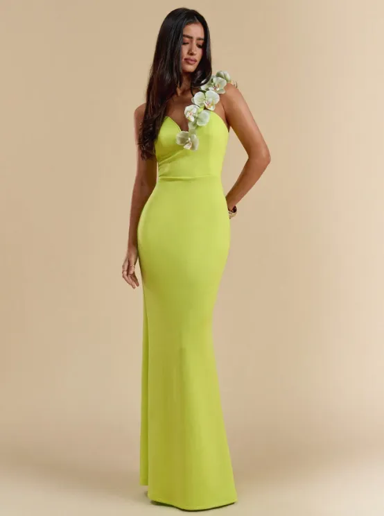 SOLIEL FLORAL ONE-SHOULDER DRESS sold by hitheredarling