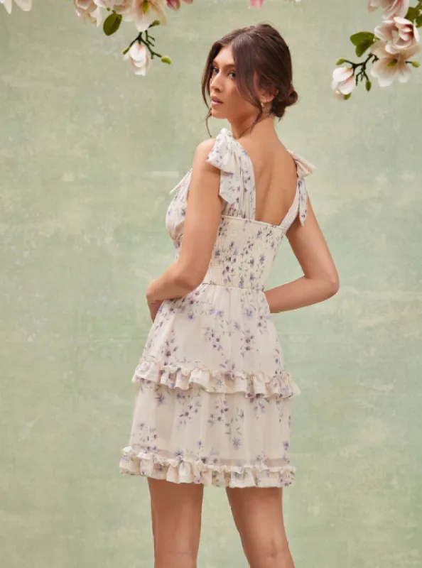 SARA FLORAL MINI DRESS sold by hitheredarling