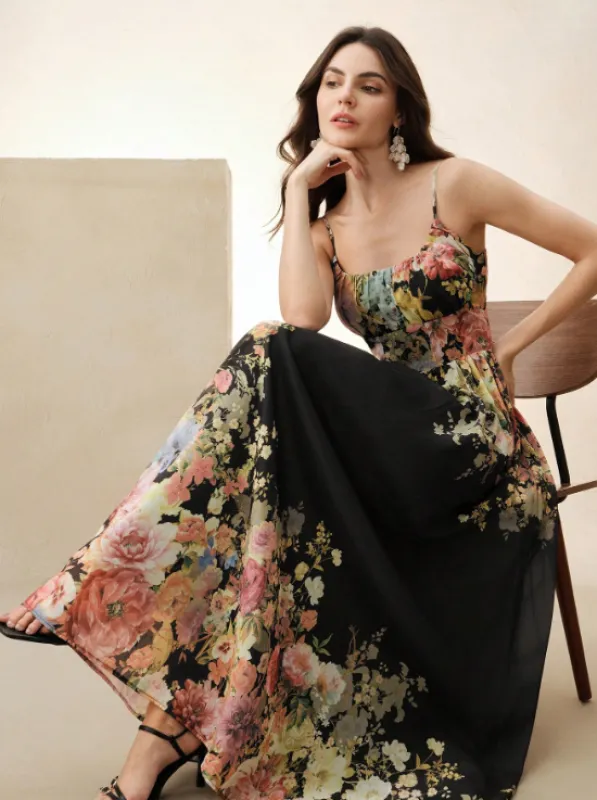 FANNIE FLORAL MAXI DRESS sold by hitheredarling