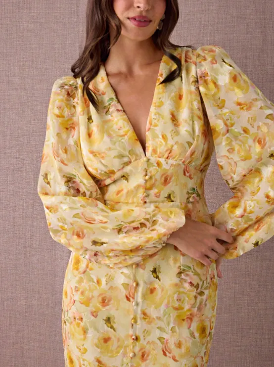 SOPHIE FLORAL PUFF SLEEVE DRESS sold by hitheredarling product image thumbnail 5